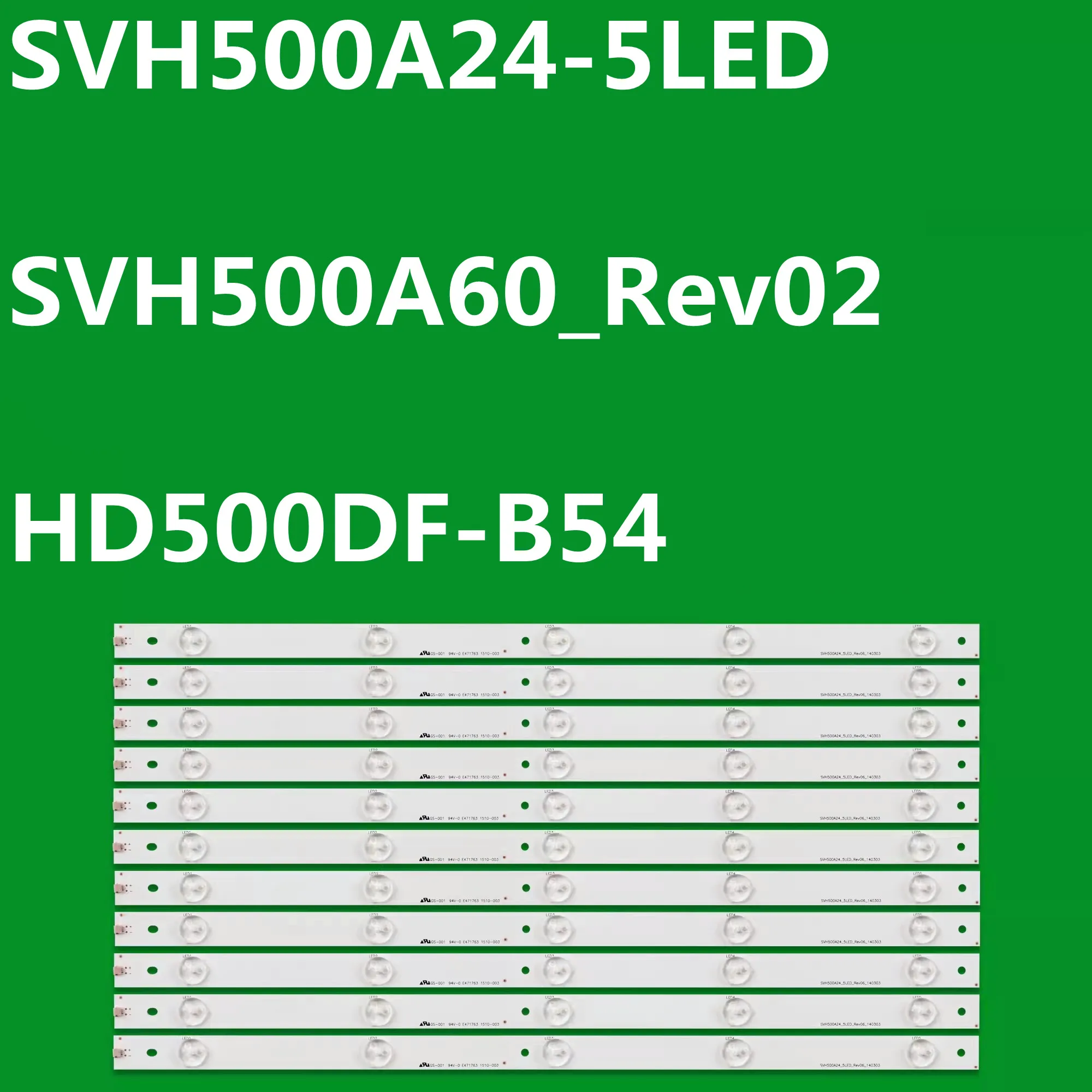 New 6TV=66PCS LED Strip For LEDN50D36P LED50EC290N LED50EC590UN 50EC280JD SVH500A24 HD500DF-B53 HD500DF-B54 LTDN50D36TUK
New 6TV=66PCS LED Strip For LEDN50D36P LED50EC290N LED50EC590UN 50EC280JD SVH500A24 HD500DF-B53 HD500DF-B54 LTDN50D36TUK