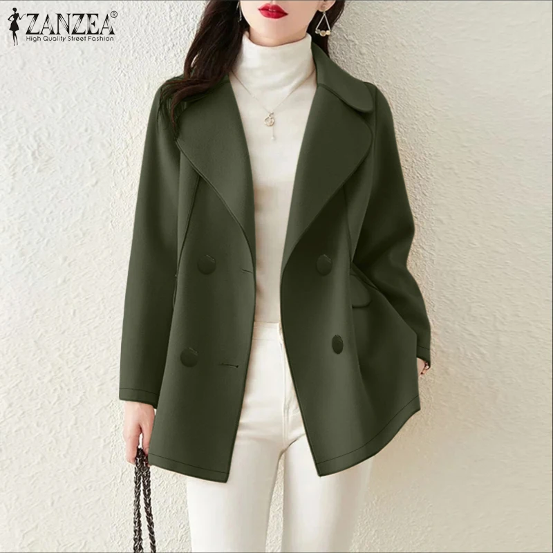 Fashion Women Trench Coats ZANZEA 2026 Spring Windbreaker Lapel Neck Long Sleeve Office OL Coat Solid Long Jackets Loose Outwear
Fashion Women Trench Coats ZANZEA 2026 Spring Windbreaker Lapel Neck Long Sleeve Office OL Coat Solid Long Jackets Loose Outwear