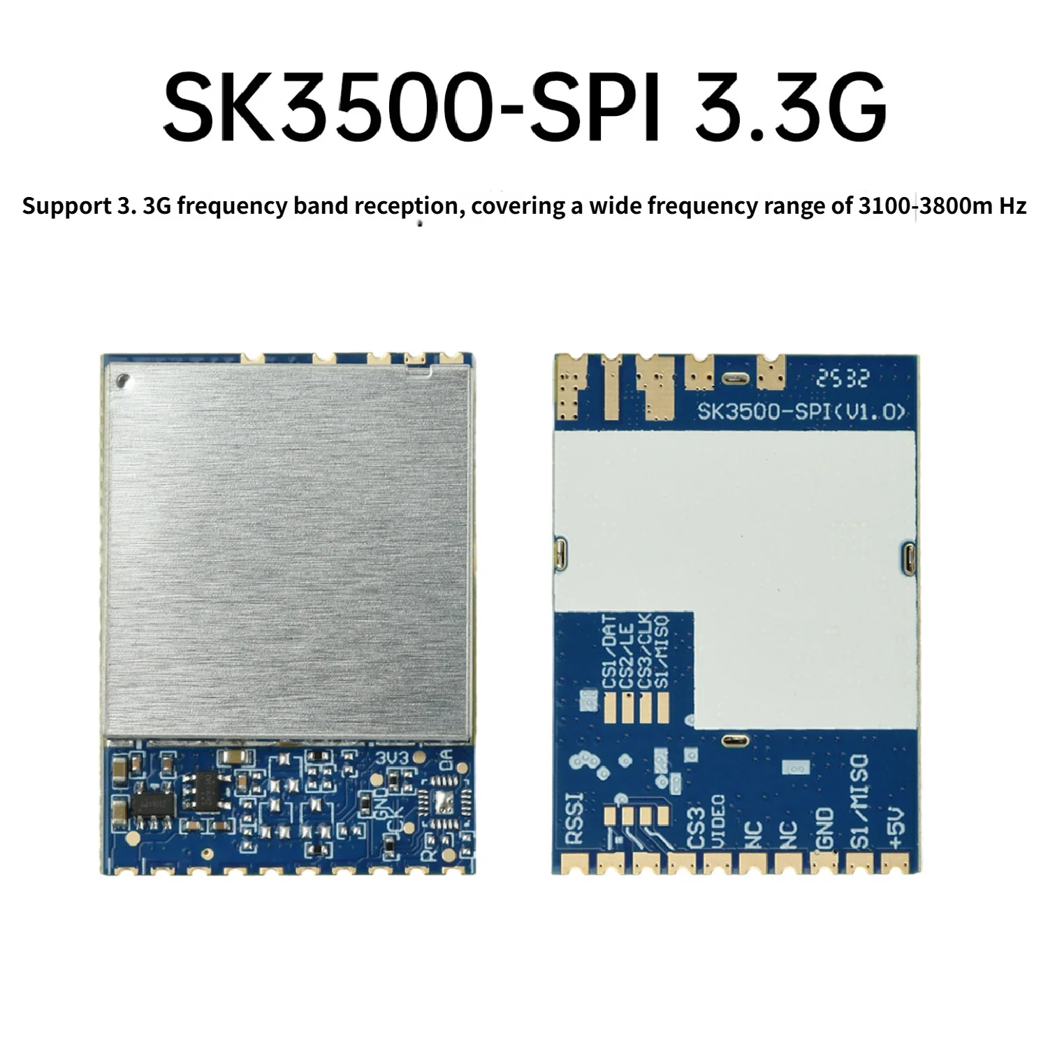 1-5 шт. SK3500-SPI 3.3G FPV модуль передачи изображения, аналоговый беспроводной аудио- и видеоприемник 3100~3800 МГц
1-5 шт. SK3500-SPI 3.3G FPV модуль передачи изображения, аналоговый беспроводной аудио- и видеоприемник 3100~3800 МГц