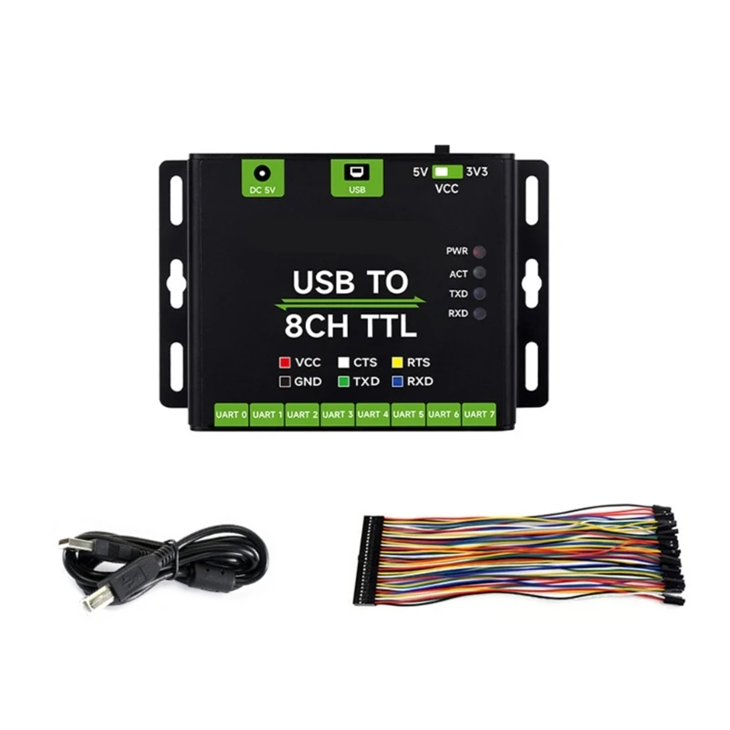 Промышленный USB-8-канальный модуль UART, инструмент связи USB-TTL для системных и электронных энтузиастов
Промышленный USB-8-канальный модуль UART, инструмент связи USB-TTL для системных и электронных энтузиастов