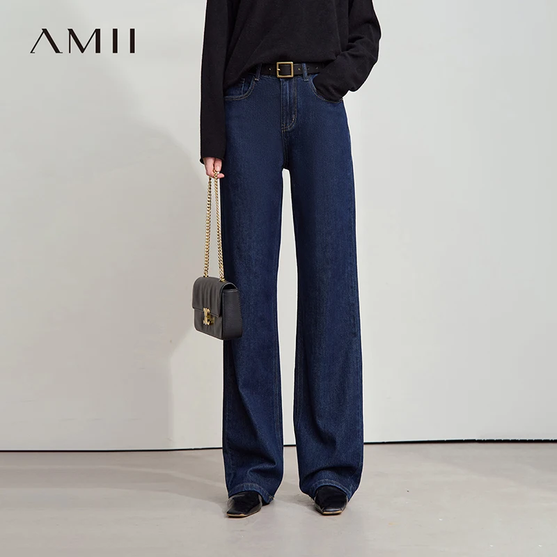 AMII Minimalist Jeans Pants Women 2025 Autumn New Classic Lady Trousers Cotton Straight Casual Woman Loose Denim Pants 12543031
AMII Minimalist Jeans Pants Women 2025 Autumn New Classic Lady Trousers Cotton Straight Casual Woman Loose Denim Pants 12543031