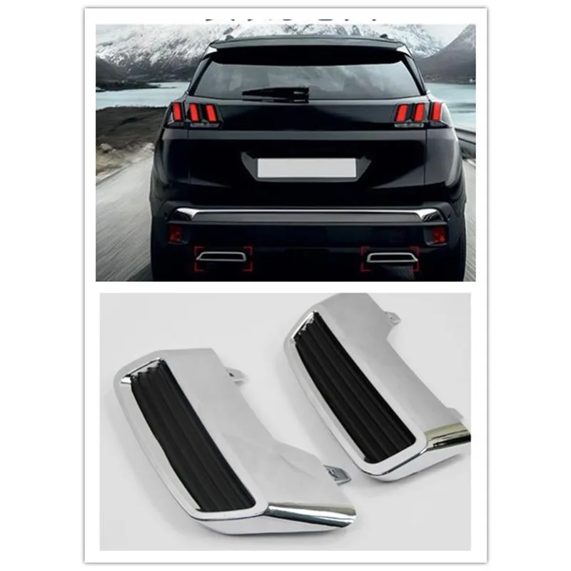 Chrome Rear Exhaust Muffler Tail End Pipe Decoration Cover Trim 2pcs Car Styling For Peugeot 3008 5008 Allure Access 2017 2018
Chrome Rear Exhaust Muffler Tail End Pipe Decoration Cover Trim 2pcs Car Styling For Peugeot 3008 5008 Allure Access 2017 2018