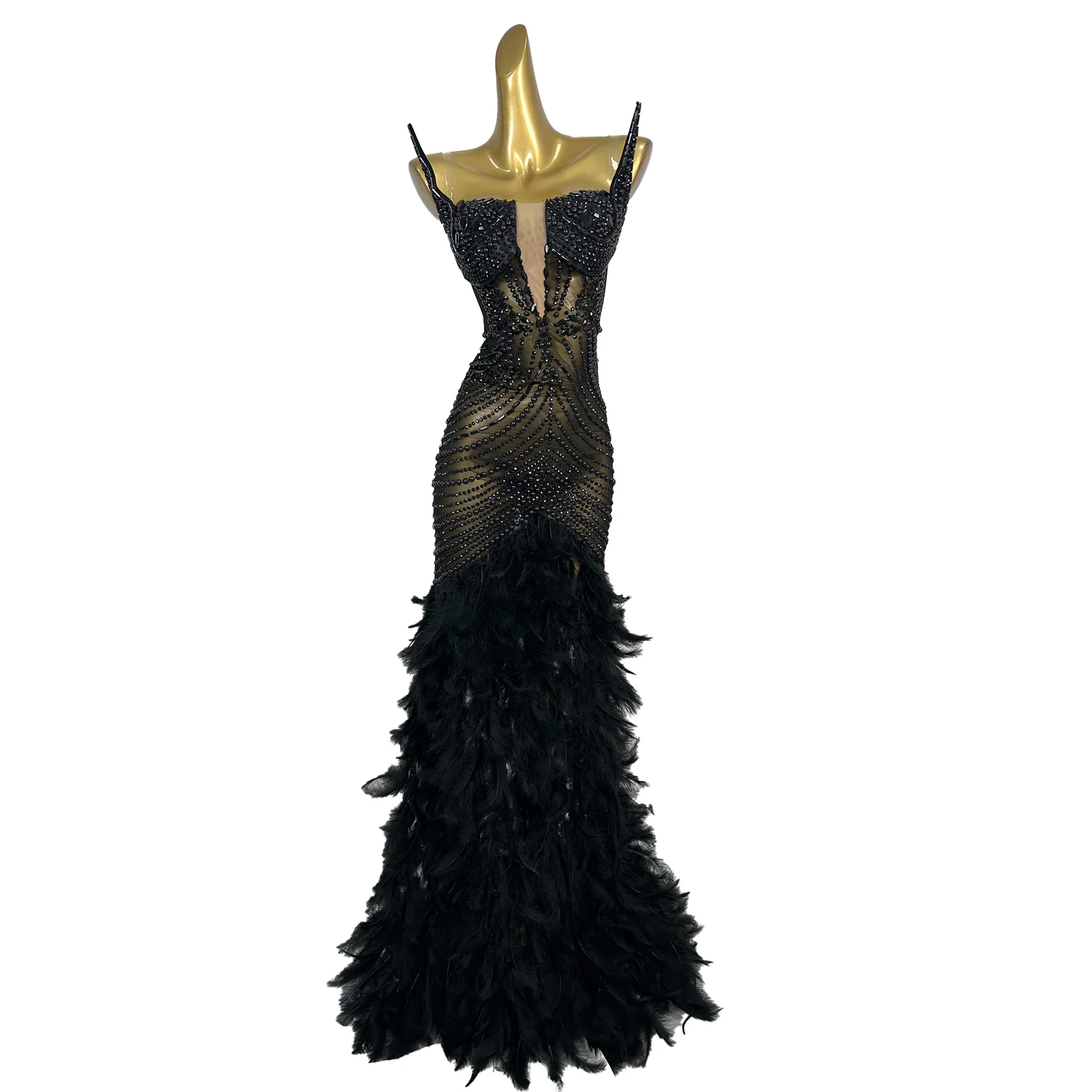 Renrenwang элегантное женское вечернее платье с бриллиантовой перспективой, сетчатое платье с перьями, платье знаменитостей для красной дорожки, дня рождения, выпускного вечера
Renrenwang элегантное женское вечернее платье с бриллиантовой перспективой, сетчатое платье с перьями, платье знаменитостей для красной дорожки, дня рождения, выпускного вечера