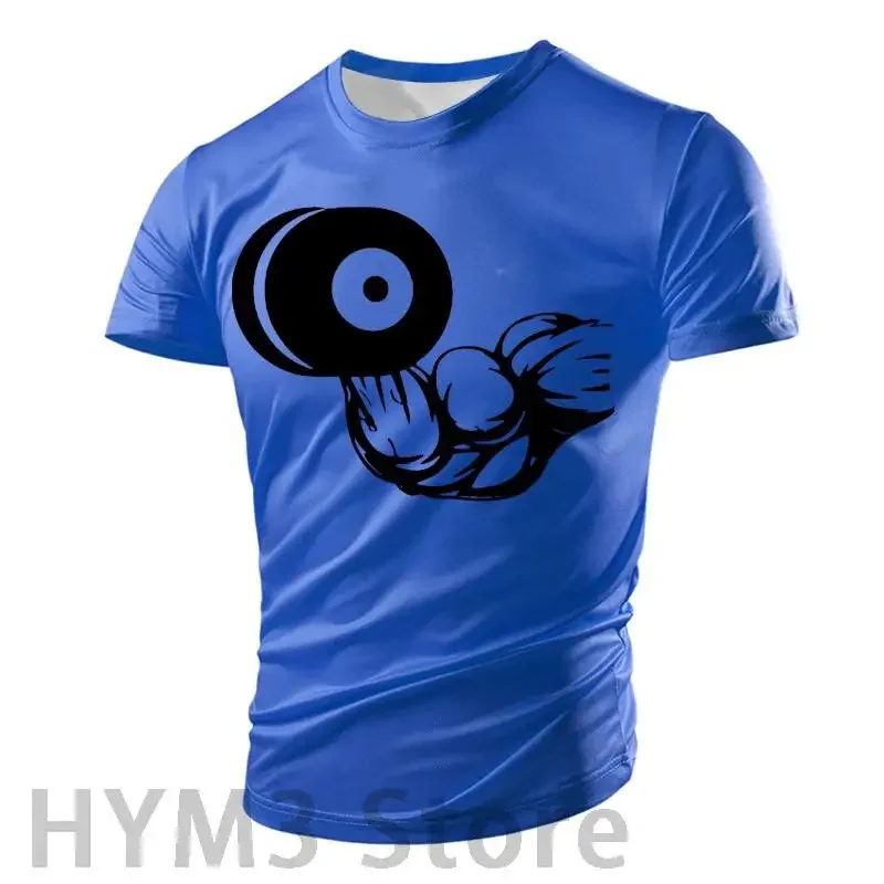 Muscle dumbbell pattern men's 3D printed T-shirt, tough guy street casual light sports summer loose top
Muscle dumbbell pattern men's 3D printed T-shirt, tough guy street casual light sports summer loose top