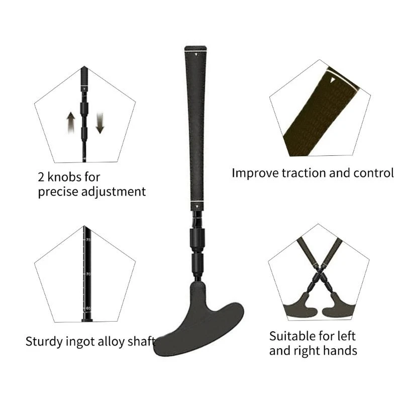 Two Way Golfs Putters Club with Golfs Ball for Right / Left Handed Golfers
Two Way Golfs Putters Club with Golfs Ball for Right / Left Handed Golfers