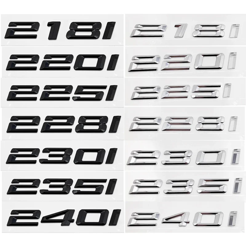 ABS Car Rear Trunk Letters Logo Badge Emblem Sticker For BMW 2 Series 216i 218i 220i 225i 228i 230i 235i 240i F22 F23 F46 F45
ABS Car Rear Trunk Letters Logo Badge Emblem Sticker For BMW 2 Series 216i 218i 220i 225i 228i 230i 235i 240i F22 F23 F46 F45