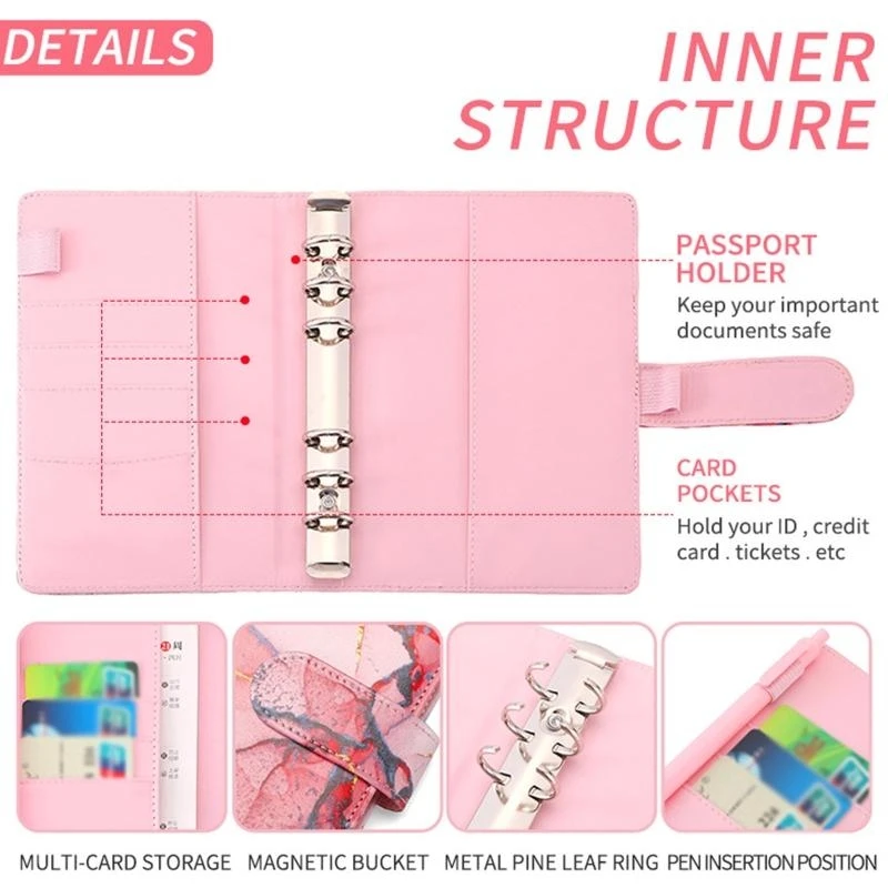 Students PU Binder Budget Planner for w/ Clear Cash Envelope L
Students PU Binder Budget Planner for w/ Clear Cash Envelope L