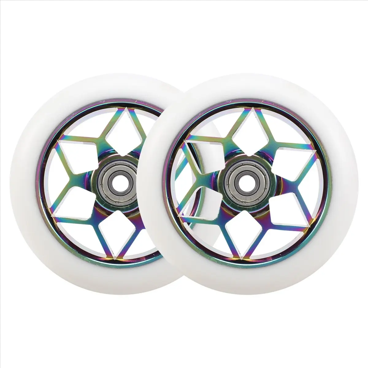 XFDZ 2 Pcs Scooter Accessories 110mm Scooter Wheels Colorful Pu Wheels Thick Stunt Car Wheels with Bearings(White)
XFDZ 2 Pcs Scooter Accessories 110mm Scooter Wheels Colorful Pu Wheels Thick Stunt Car Wheels with Bearings(White)