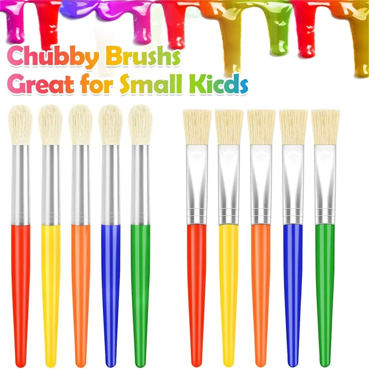 50Pcs Kids Paint Brushes Set Round Flat for Preschool similar with 1005011960146036 Popular in Ru
50Pcs Kids Paint Brushes Set Round Flat for Preschool similar with 1005011960146036 Popular in Ru