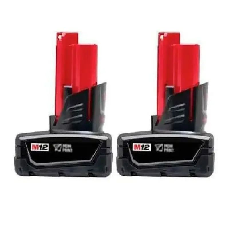 M12 REDLITHIUM XC Battery, 12V, 3.0Ah, Extended Capacity (XC), Lithium-Ion, 2-Pack
M12 REDLITHIUM XC Battery, 12V, 3.0Ah, Extended Capacity (XC), Lithium-Ion, 2-Pack
