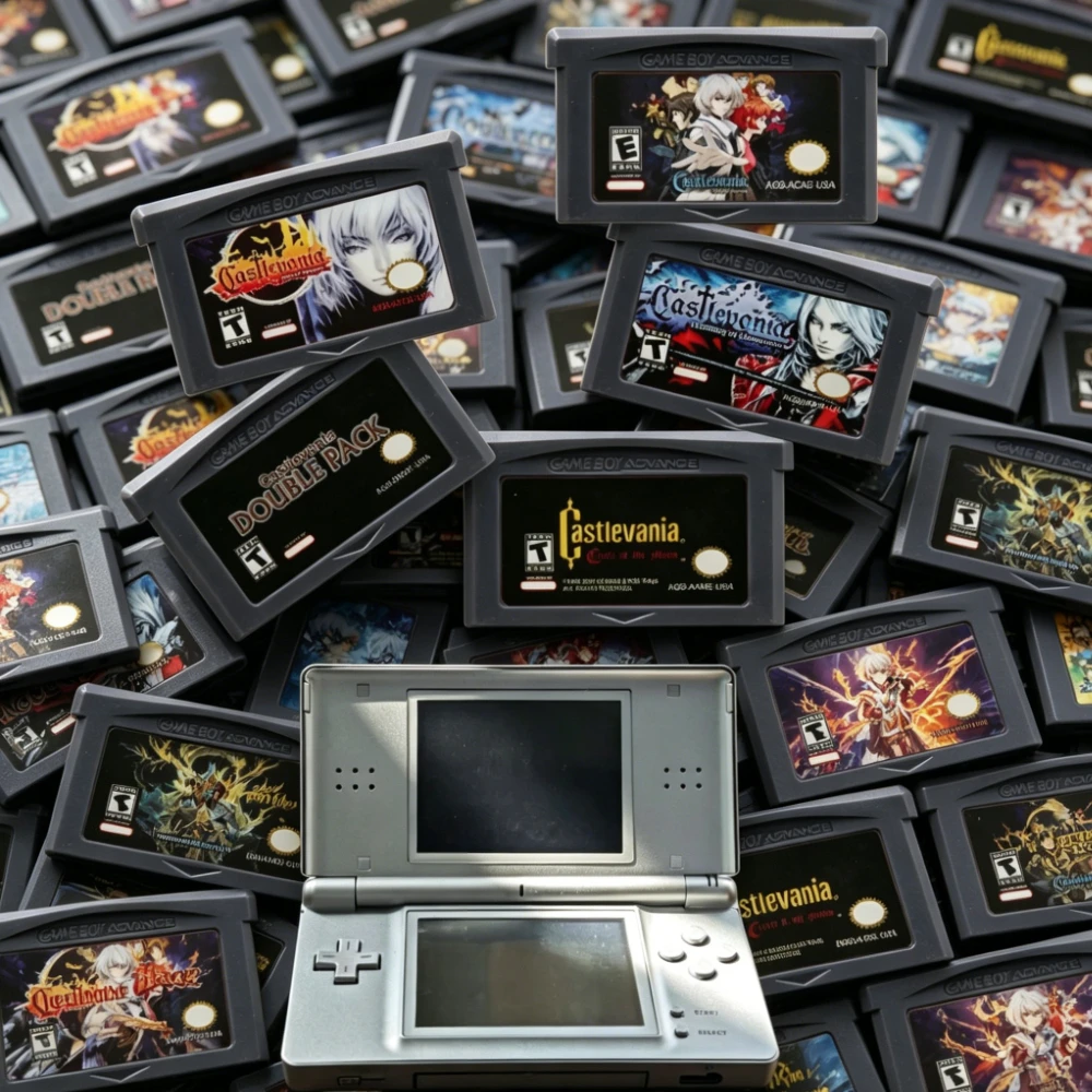 USA/EUR Castlevania GBA Game Cartridge Circle of The Moon Harmony of Dissonance Aria of Sorrow Double Pack Game Cartridge 32 Bit
USA/EUR Castlevania GBA Game Cartridge Circle of The Moon Harmony of Dissonance Aria of Sorrow Double Pack Game Cartridge 32 Bit