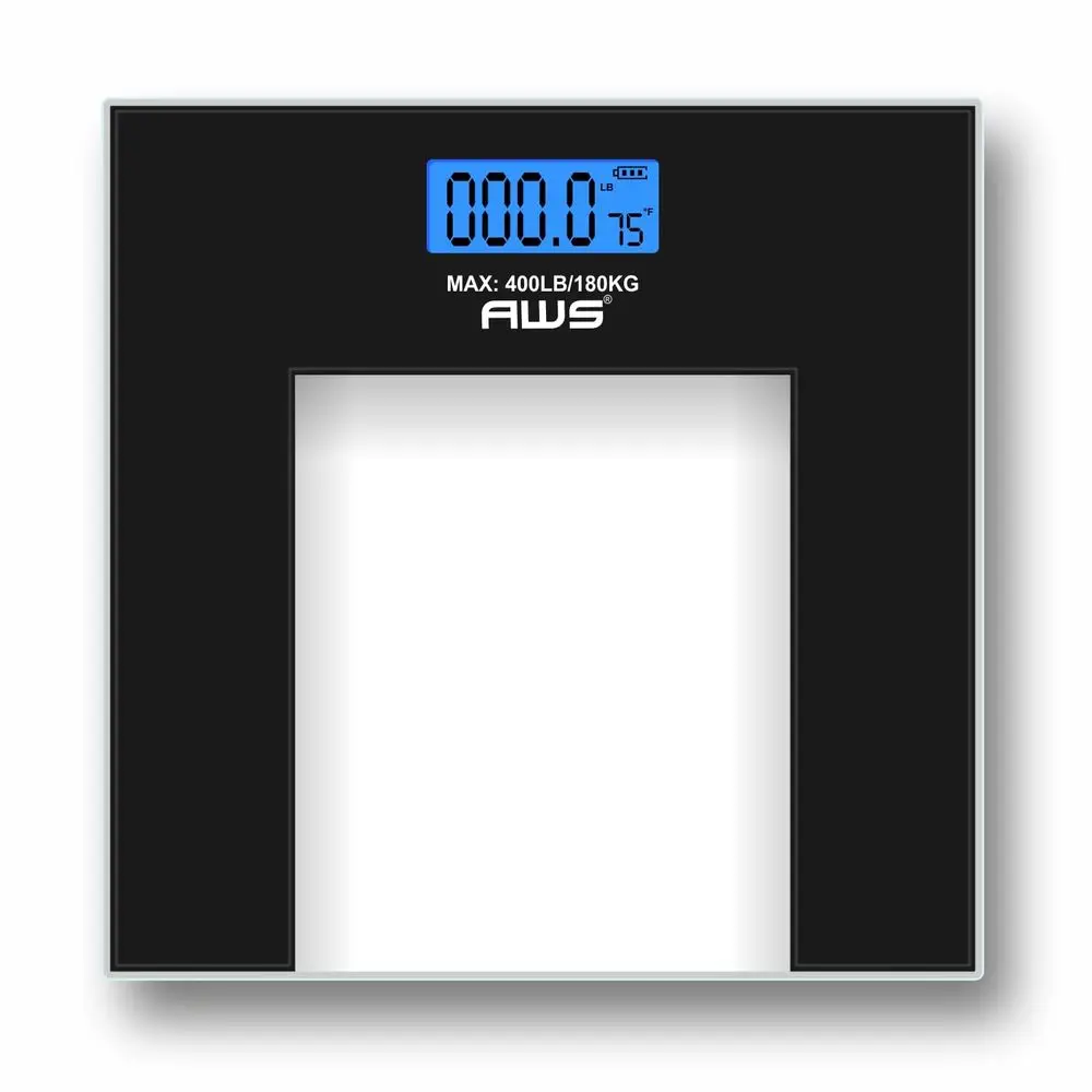 400 lb Capacity Tempered Glass Digital Scale with Large Display and Step-On Technology
400 lb Capacity Tempered Glass Digital Scale with Large Display and Step-On Technology