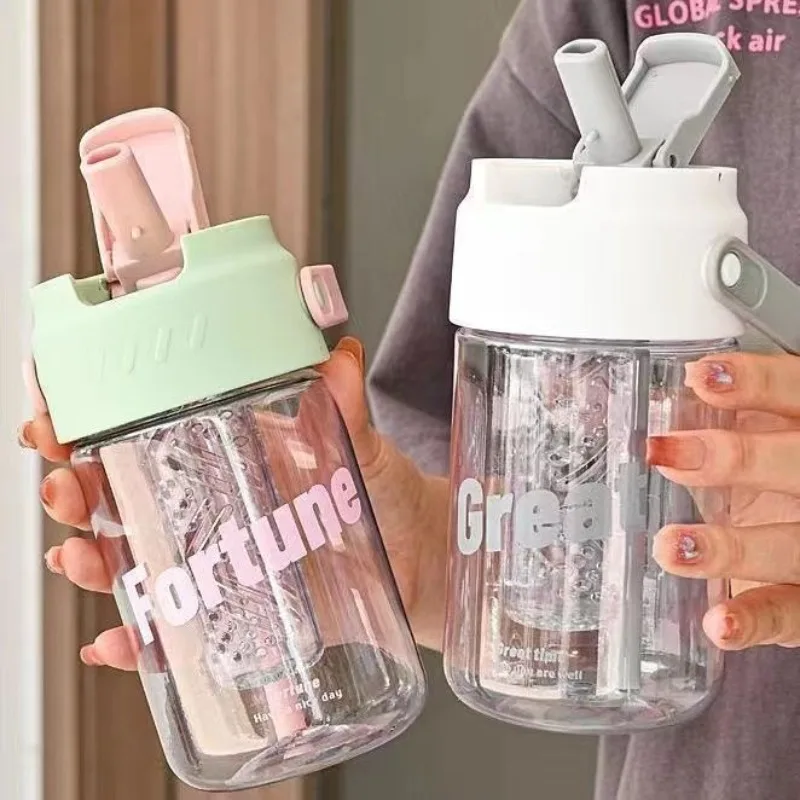 1PC Kids Water Sippy Cup Water Bottle Plastic With Straw and Handle Juice Milk Coffee Cups Portable Drinking Bottle Cup Children
1PC Kids Water Sippy Cup Water Bottle Plastic With Straw and Handle Juice Milk Coffee Cups Portable Drinking Bottle Cup Children