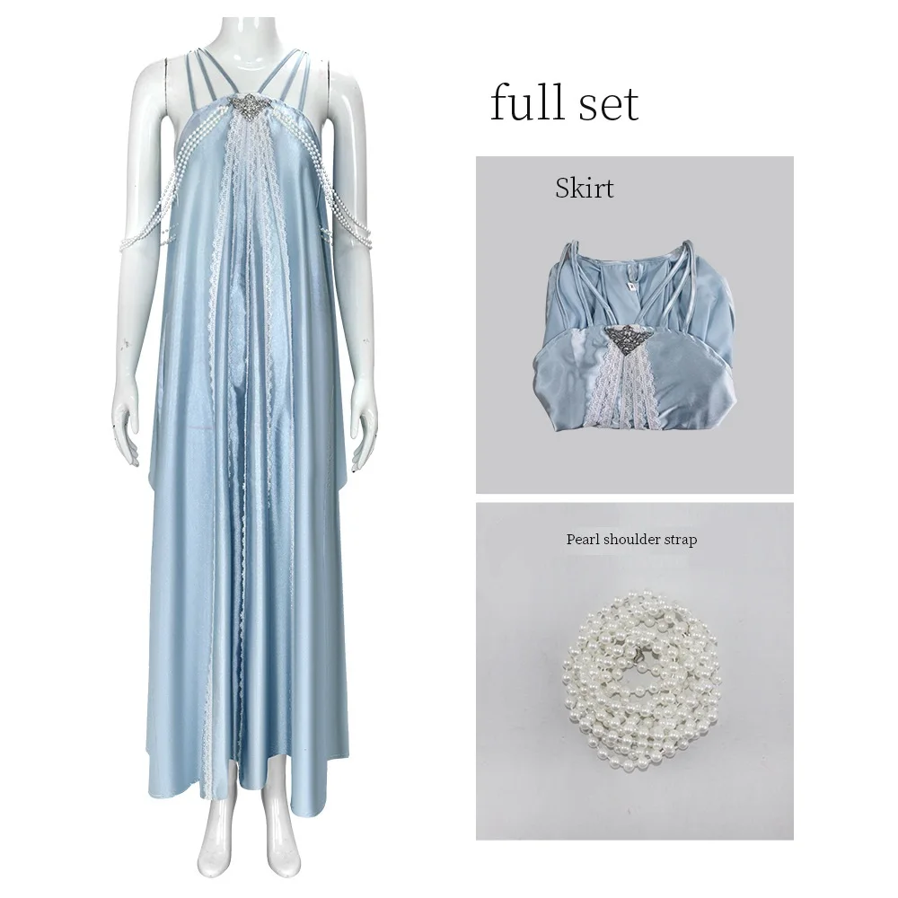 Padmé Amidala светло-голубой карнавальный костюм на Хэллоуин для фильмов
Padmé Amidala светло-голубой карнавальный костюм на Хэллоуин для фильмов