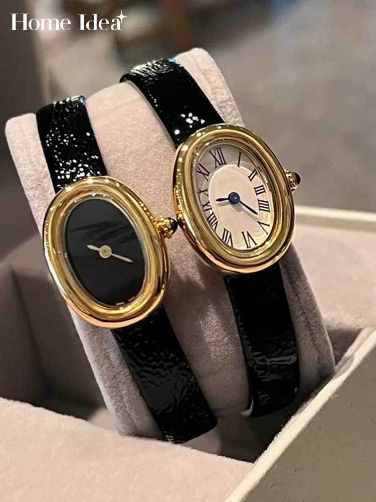 Vintage Women Elegant Oval Shape Pin Buckle Leather Strap Quartz Watch Office Ladies Work Accessory Wristwatches Fashion Watch
Vintage Women Elegant Oval Shape Pin Buckle Leather Strap Quartz Watch Office Ladies Work Accessory Wristwatches Fashion Watch