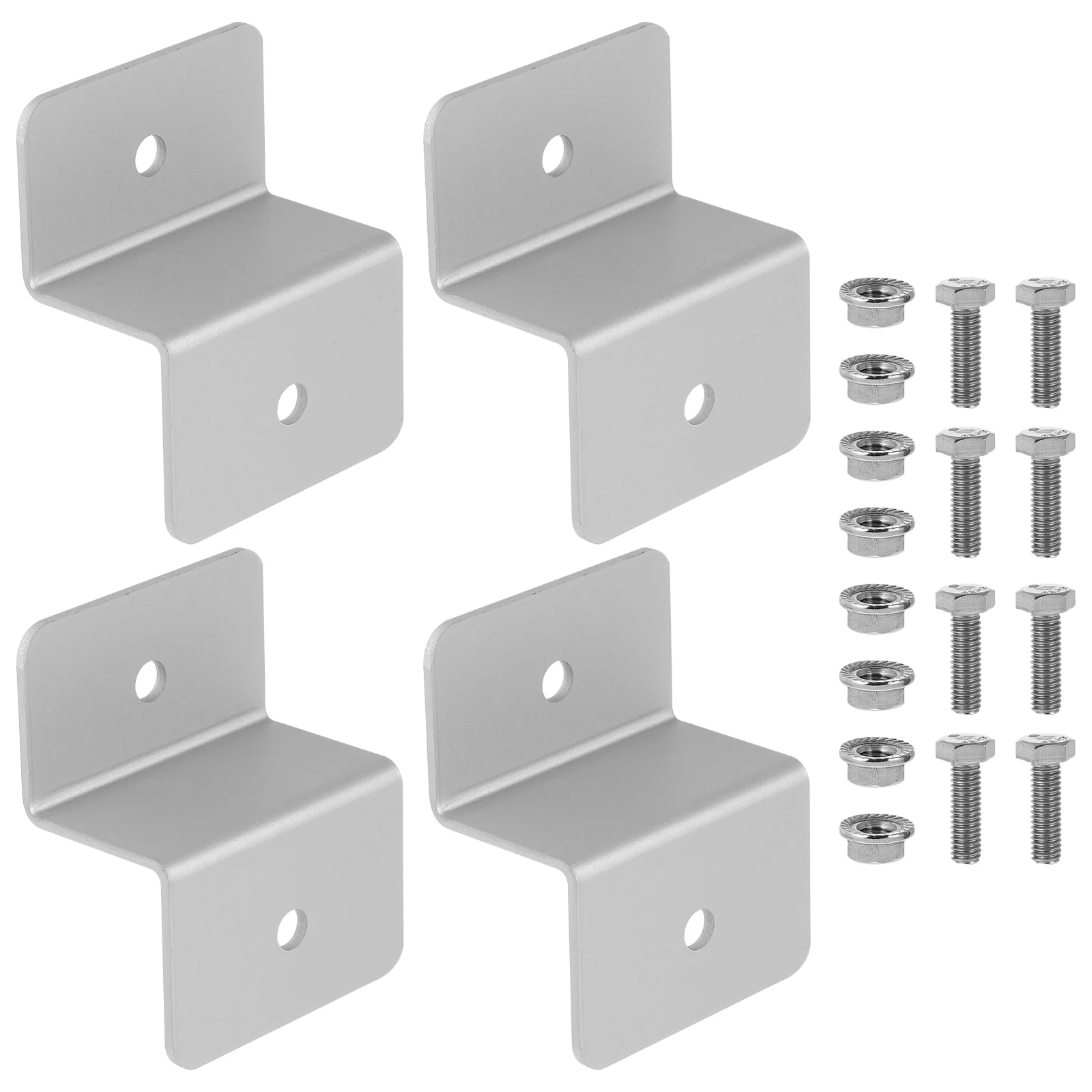 4Pc Solar Panel Roof Mounting Z-Bracket with Nuts and Bolts for RV Boat Roof Wall and other Off Gird Roof Installation
4Pc Solar Panel Roof Mounting Z-Bracket with Nuts and Bolts for RV Boat Roof Wall and other Off Gird Roof Installation