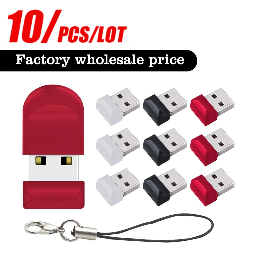 10pcs Super Mini USB Flash Drive 64GB 32GB 16GB 8GB 4GB Waterproof Pen Drive high speed Thumbdrive Pendrive USB 2.0 Memory Stick
10pcs Super Mini USB Flash Drive 64GB 32GB 16GB 8GB 4GB Waterproof Pen Drive high speed Thumbdrive Pendrive USB 2.0 Memory Stick