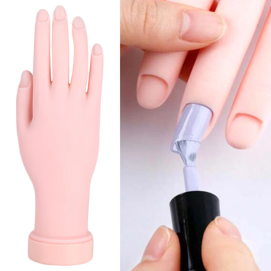 Flexible Soft Plastic Nail Art Practice Hand Mannequin Model Painting Practice Tool Nail Art Fake Hand for Training Nail Salon
Flexible Soft Plastic Nail Art Practice Hand Mannequin Model Painting Practice Tool Nail Art Fake Hand for Training Nail Salon