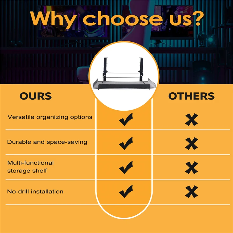 Under Desk Cable Management Tray No Drill Desk Cable Organizers Wire Management Tray Cable Management Rack Storage Shelf
Under Desk Cable Management Tray No Drill Desk Cable Organizers Wire Management Tray Cable Management Rack Storage Shelf