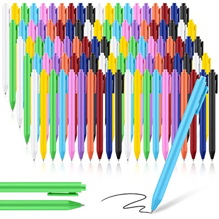 00 Pcs Ballpoint Pens Bulk Retractable Black Ink Pens Aesthetic Writing Supply for Journaling Note Home Business Office College
00 Pcs Ballpoint Pens Bulk Retractable Black Ink Pens Aesthetic Writing Supply for Journaling Note Home Business Office College