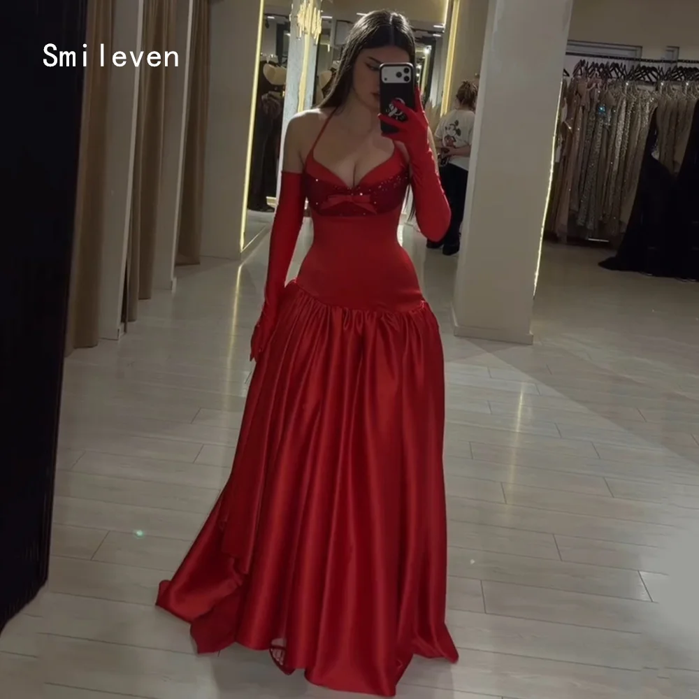 Smileven Luxury Noval A Line Evening Dress Halter Elegant Formal Prom Dresses Appliques Red Birthday Party Gowns Customized 2026
Smileven Luxury Noval A Line Evening Dress Halter Elegant Formal Prom Dresses Appliques Red Birthday Party Gowns Customized 2026
