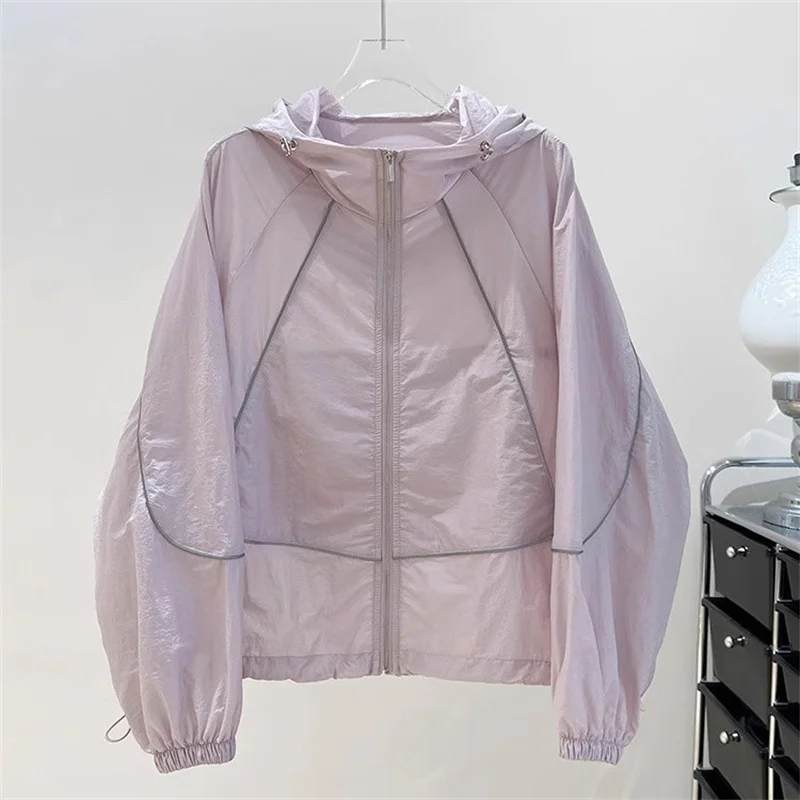 Дышащая солнцезащитная одежда, женская летняя тонкая куртка, новинка 2025 года, свободная универсальная куртка-кардиган, женская верхняя одежда, топы 
Дышащая солнцезащитная одежда, женская летняя тонкая куртка, новинка 2025 года, свободная универсальная куртка-кардиган, женская верхняя одежда, топы