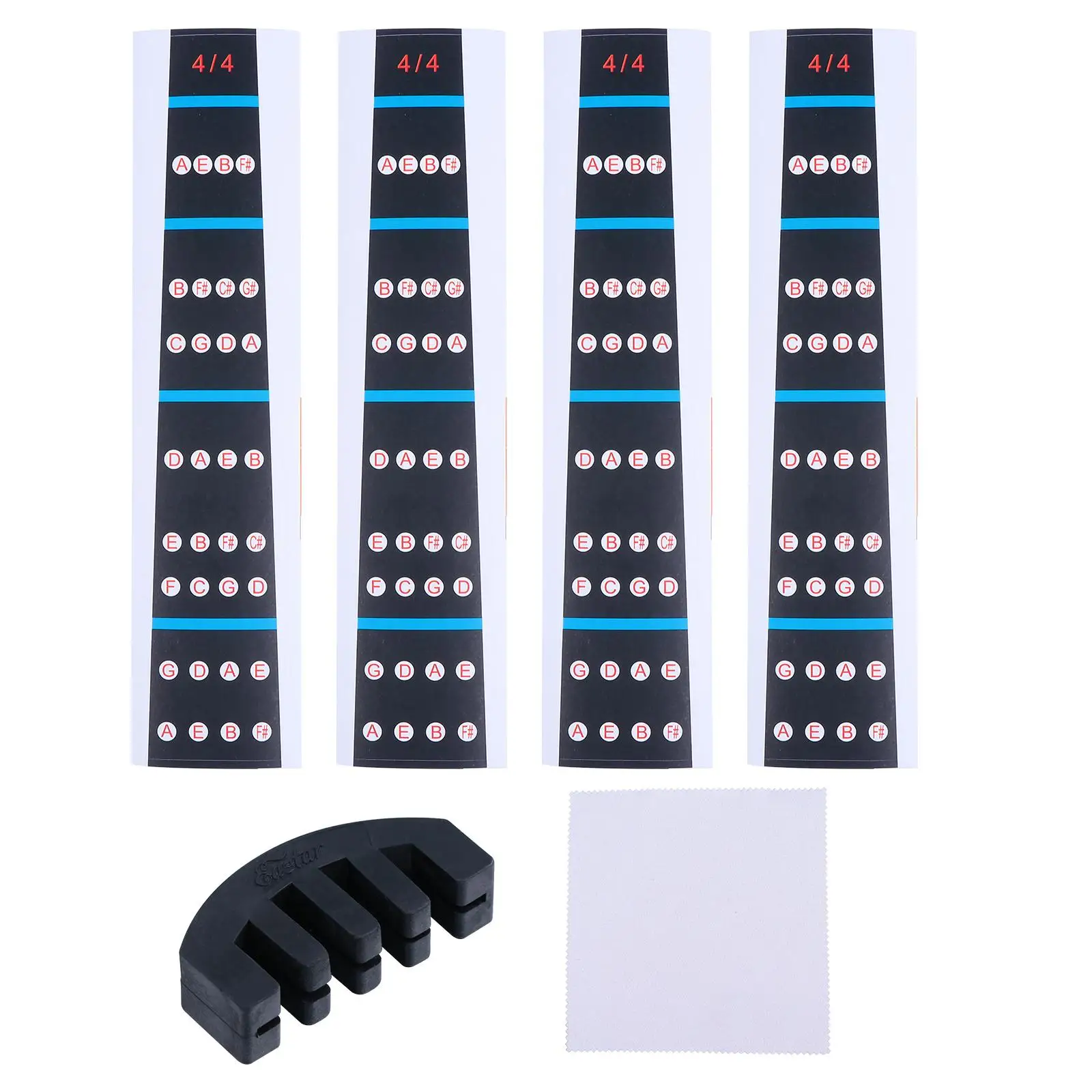 Violin Finger Stickers Placement 4/4 Full Size Guide Training Tool Fretboard Marker Accessory Paper and Mute
Violin Finger Stickers Placement 4/4 Full Size Guide Training Tool Fretboard Marker Accessory Paper and Mute