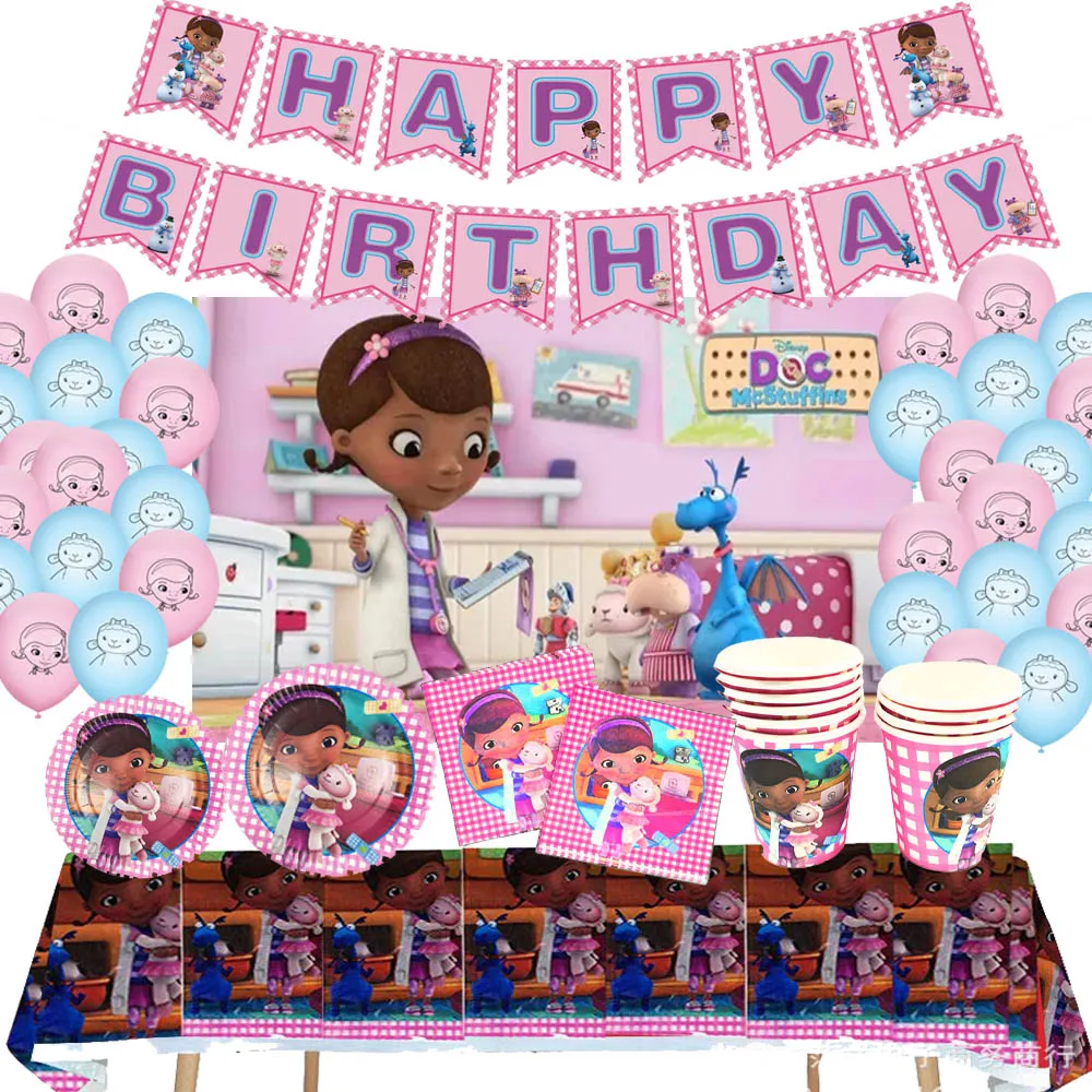 Cartoon Toy Girl Little Doctor Theme Birthday Party Celebration Banner Decoration Disposable Tableware Baby Shower Girl Gifts
Cartoon Toy Girl Little Doctor Theme Birthday Party Celebration Banner Decoration Disposable Tableware Baby Shower Girl Gifts