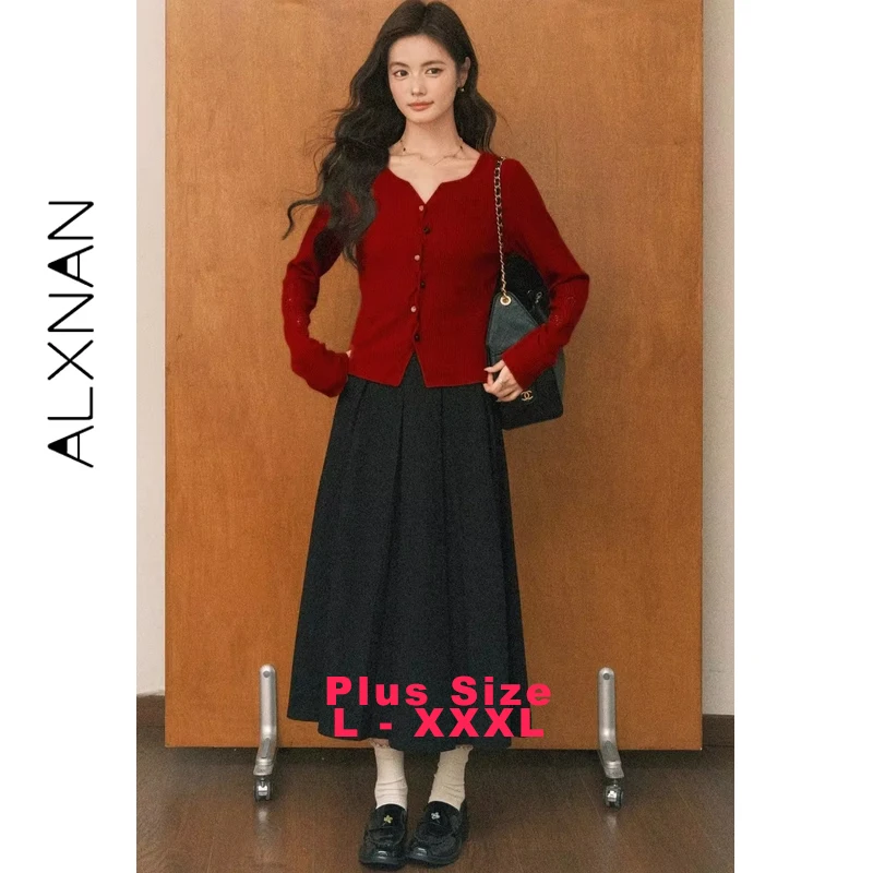 ALXNAN Plus Size Long Sleeve Knitwear V-neck Chic Colorful Buttons Hollowed-out Pattern Knitted Cardigans Female Clothing D57675
ALXNAN Plus Size Long Sleeve Knitwear V-neck Chic Colorful Buttons Hollowed-out Pattern Knitted Cardigans Female Clothing D57675