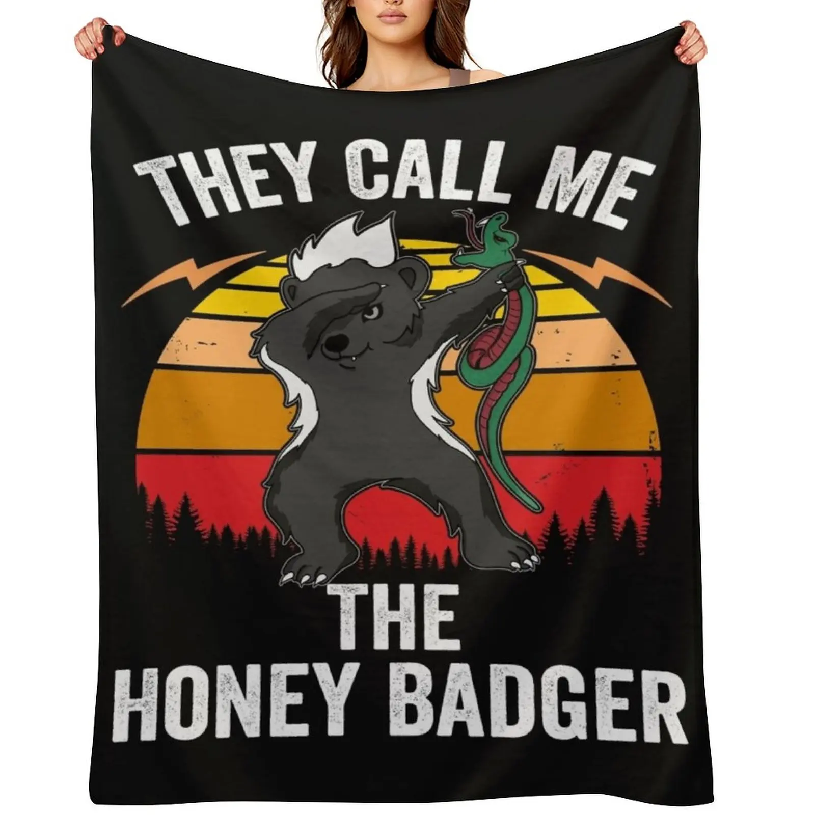 They Call Me Honey Badger graphic Dabbing Animal Lover Retro design Throw Blanket wednesday for winter Polar Blankets
They Call Me Honey Badger graphic Dabbing Animal Lover Retro design Throw Blanket wednesday for winter Polar Blankets