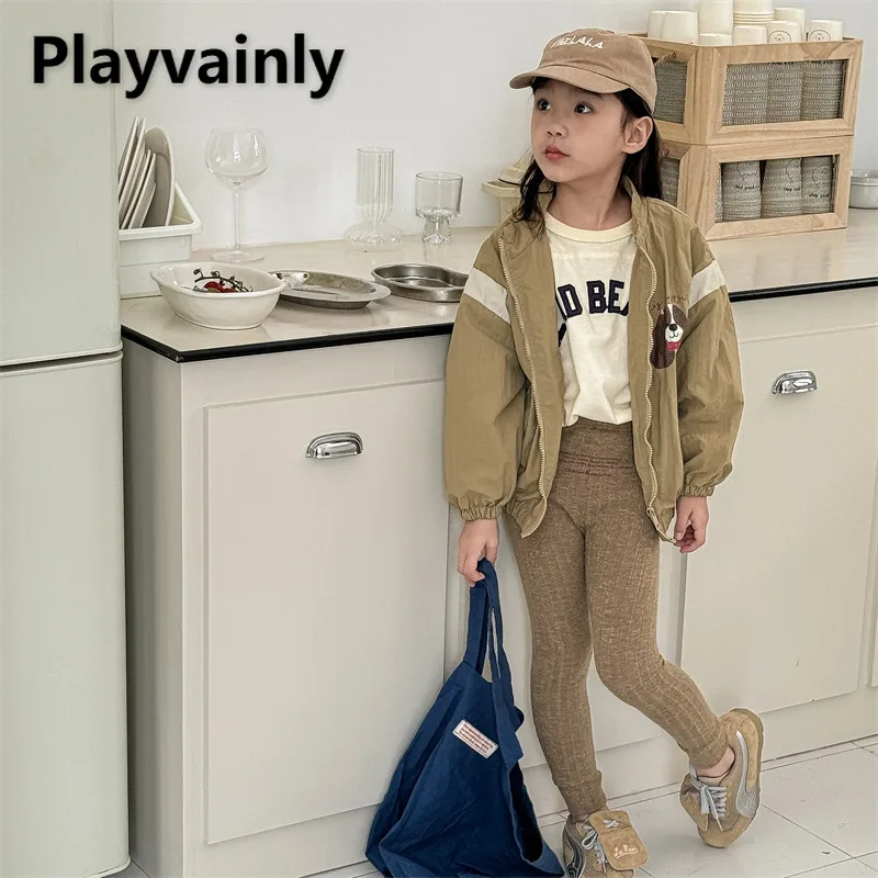 2025 New Spring Autumn Girl Leggings Dark Grey Khaki Pit Stripe Tights Pants Children Soft Warm Elasticity Skinny Trousers A5566
2025 New Spring Autumn Girl Leggings Dark Grey Khaki Pit Stripe Tights Pants Children Soft Warm Elasticity Skinny Trousers A5566