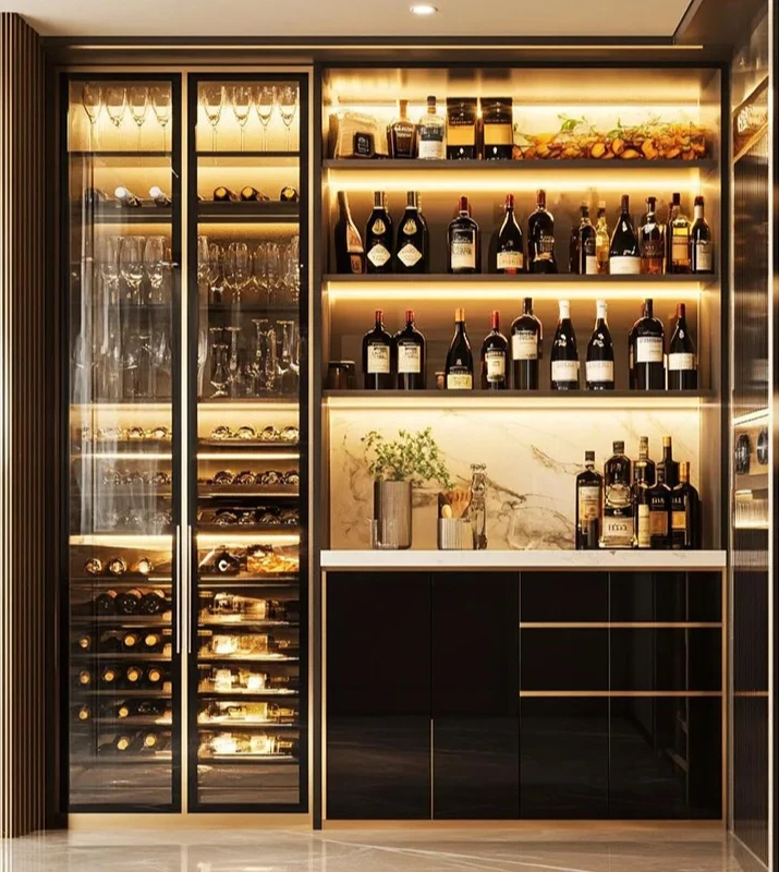 Modern Commercial Luxury Bar Stainless Steel Wine Storage Cabinet Display Glass Wine Cellar For Home Hotel Restaurant
Modern Commercial Luxury Bar Stainless Steel Wine Storage Cabinet Display Glass Wine Cellar For Home Hotel Restaurant