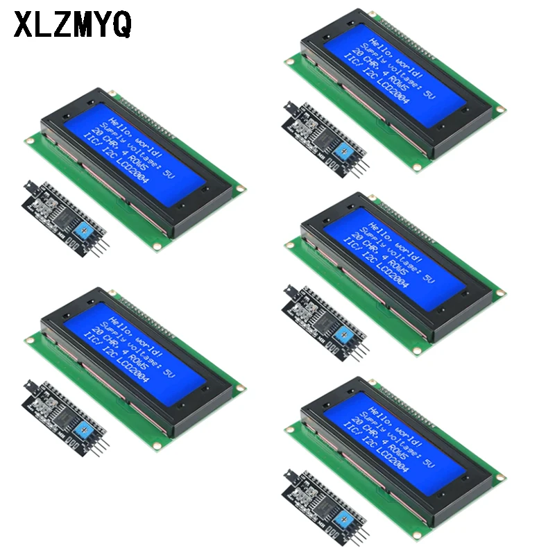 5 шт. ЖК-дисплей 2004 + I2C 2004 20x4 2004A синий экран HD44780 ЖК-дисплей с модулем адаптера последовательного интерфейса IIC/I2C для Arduino
5 шт. ЖК-дисплей 2004 + I2C 2004 20x4 2004A синий экран HD44780 ЖК-дисплей с модулем адаптера последовательного интерфейса IIC/I2C для Arduino