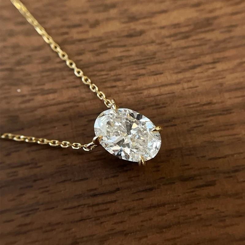 1/2/3Carat Oval Cut Moissanite Pendant Necklace 100% S925 Silver Solitaire Diamond Women‘s Fine Jewelry Necklace Party Gifts
1/2/3Carat Oval Cut Moissanite Pendant Necklace 100% S925 Silver Solitaire Diamond Women‘s Fine Jewelry Necklace Party Gifts