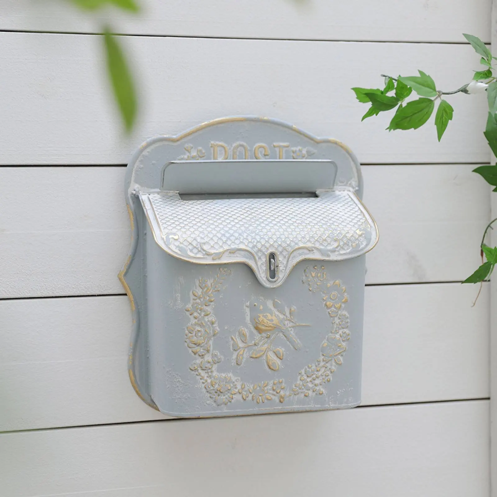 Vintage Wall-Mounted Mailbox Distressed Finish Vintage Design Post Box Wall-Mounted Mailbox Wrought Iron Construction
Vintage Wall-Mounted Mailbox Distressed Finish Vintage Design Post Box Wall-Mounted Mailbox Wrought Iron Construction