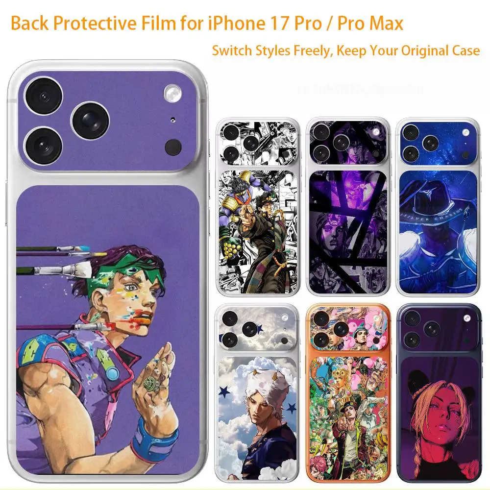 Премиум-наклейка J-JoJos Bizarre Adventure для iPhone 17 Pro/Max, защитная наклейка на заднюю панель и камеру (не чехол)
Премиум-наклейка J-JoJos Bizarre Adventure для iPhone 17 Pro/Max, защитная наклейка на заднюю панель и камеру (не чехол)