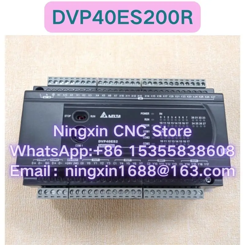Second-hand DVP40ES200R PLC Functional test OK Fast delivery
Second-hand DVP40ES200R PLC Functional test OK Fast delivery