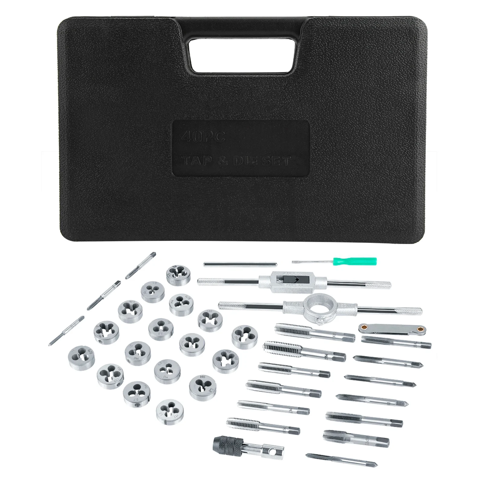 Tap and Die Set M3- Screw Nut Tap and Die Set with Wrenches and Thread Gauge Heavy Duty Hand Tools
Tap and Die Set M3- Screw Nut Tap and Die Set with Wrenches and Thread Gauge Heavy Duty Hand Tools