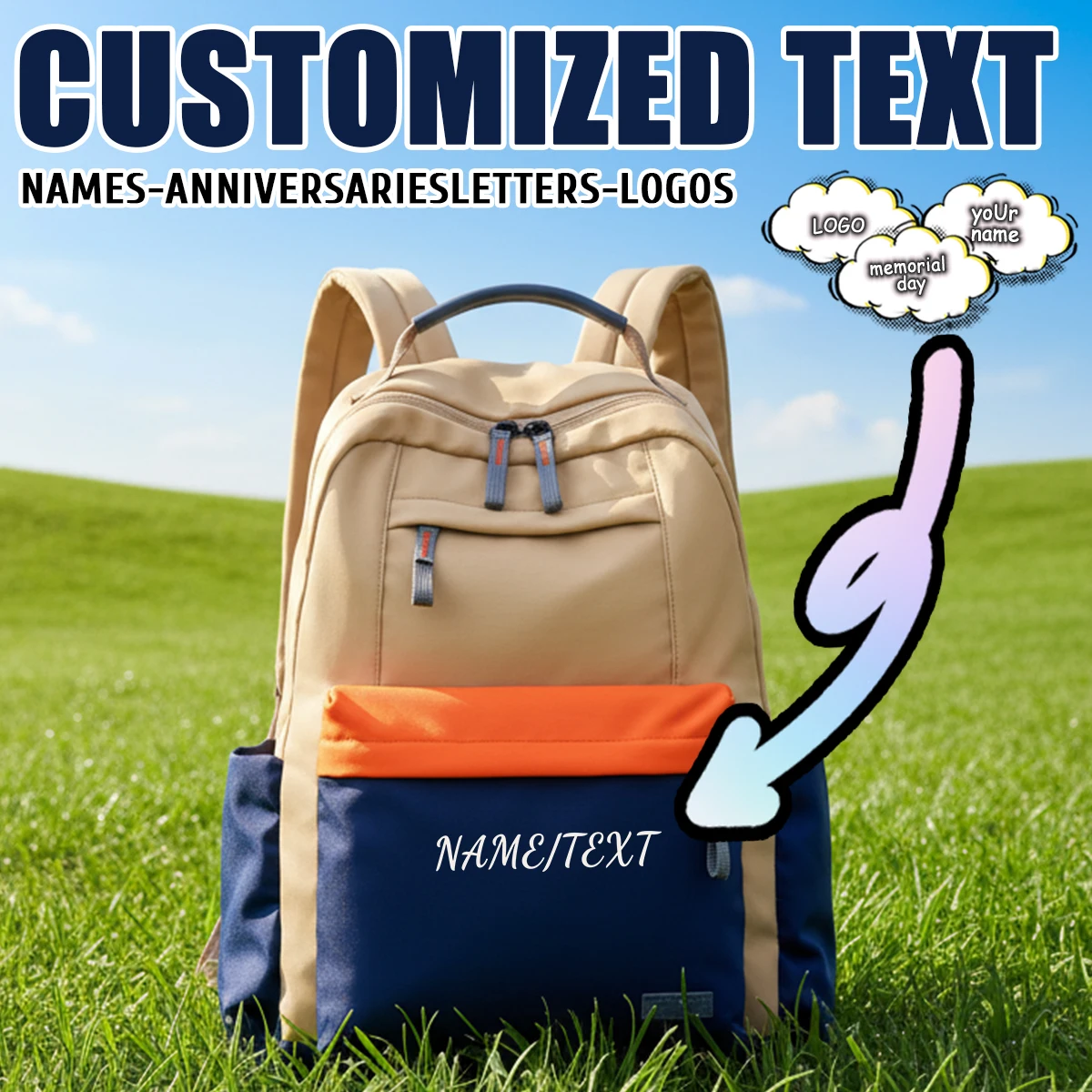 Logo custom diy backpack female high school student lightweight school bag college student commuter large-capacity backpack male
Logo custom diy backpack female high school student lightweight school bag college student commuter large-capacity backpack male