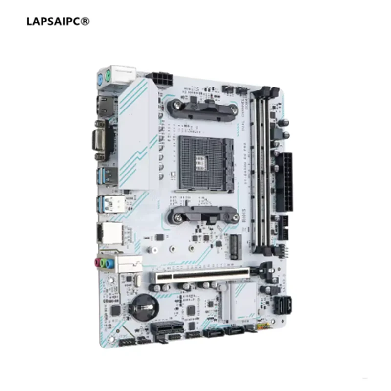 Материнская плата LAPSAIPC B450M DDR4 M.2 SATA3.0 5600G для настольных игровых компьютеров
Материнская плата LAPSAIPC B450M DDR4 M.2 SATA3.0 5600G для настольных игровых компьютеров