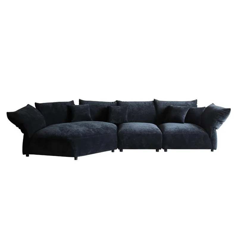 Petal sofa Italian minimalist down chenille fabric curved high backrest adjustable
Petal sofa Italian minimalist down chenille fabric curved high backrest adjustable