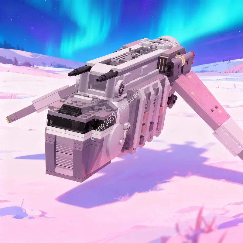 928pcs MOC Low Altitude Troop Transport LATT Star Battle Model Building Blocks Construction Christmas Gifts Toys Idea Education
928pcs MOC Low Altitude Troop Transport LATT Star Battle Model Building Blocks Construction Christmas Gifts Toys Idea Education