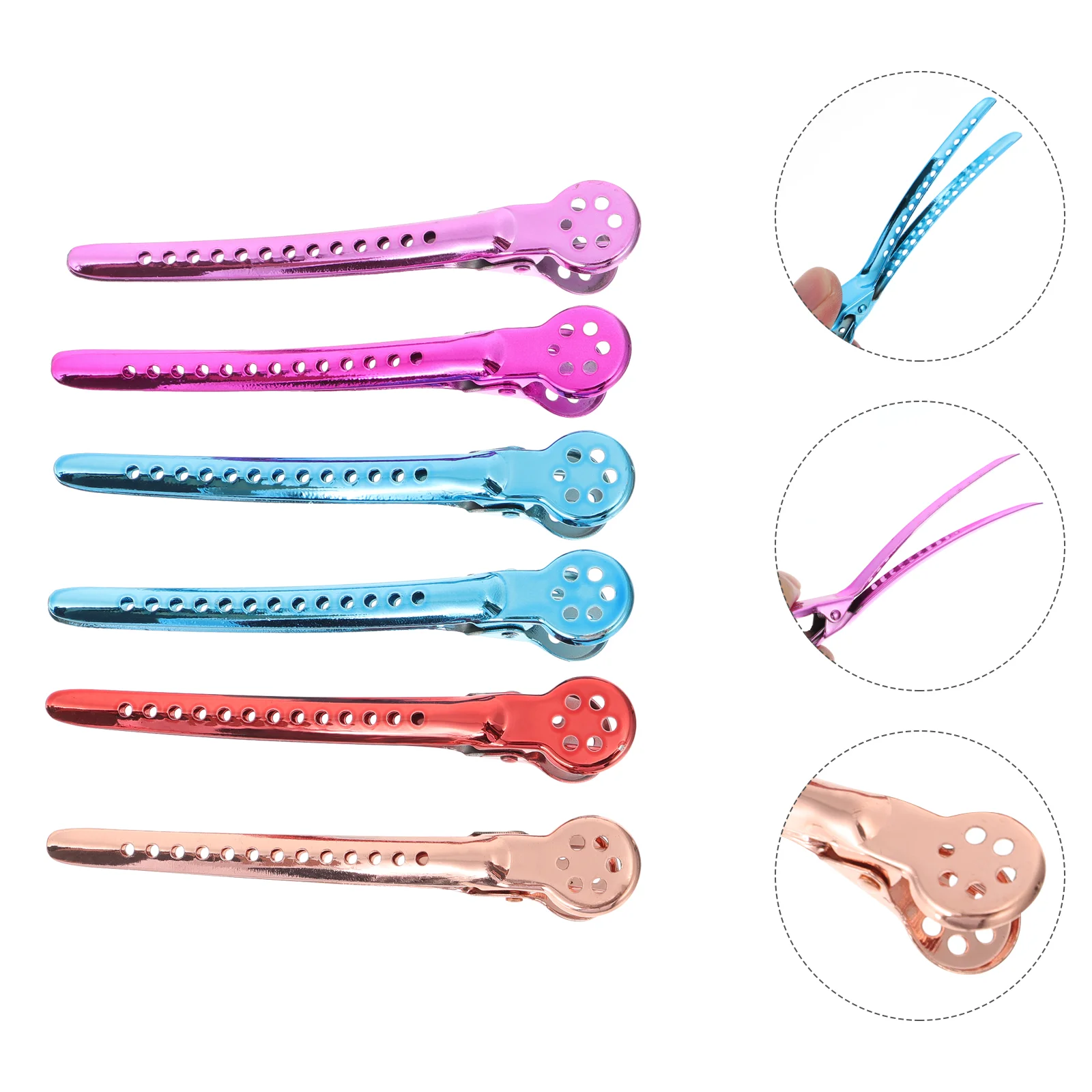 6 Pcs Hair Clips for Styling Coloring Cutting Salon Use Stainless Steel Sectioning Pin Set Random Color Professional Tools
6 Pcs Hair Clips for Styling Coloring Cutting Salon Use Stainless Steel Sectioning Pin Set Random Color Professional Tools