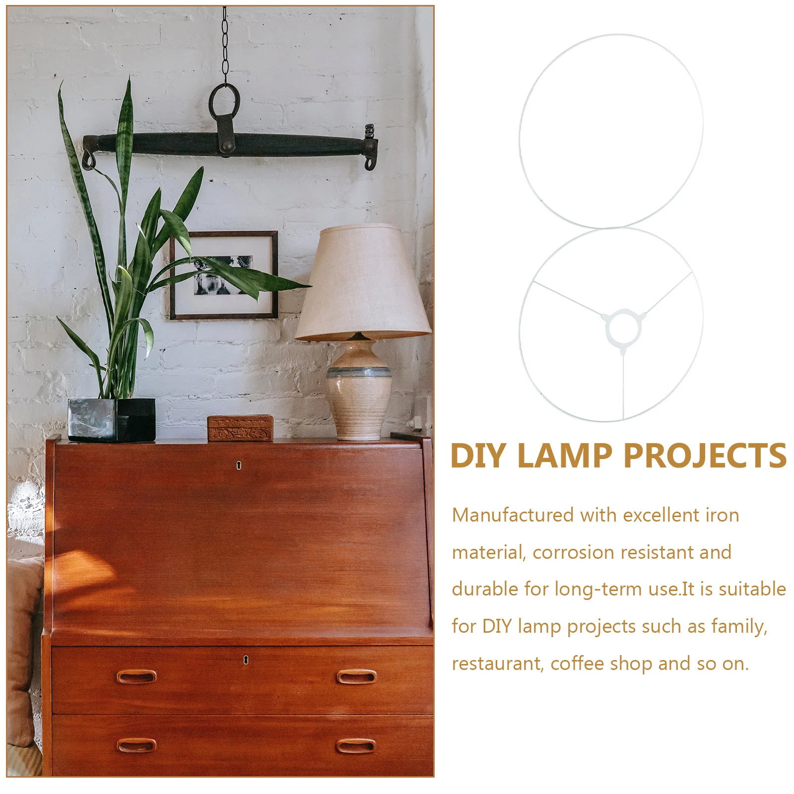 DIY Lampshade Frame Iron Material Stable E27 Table Lamp Bracket Home Decor Long Lasting Durable Craftsmanship Lamp Shade Holder
DIY Lampshade Frame Iron Material Stable E27 Table Lamp Bracket Home Decor Long Lasting Durable Craftsmanship Lamp Shade Holder