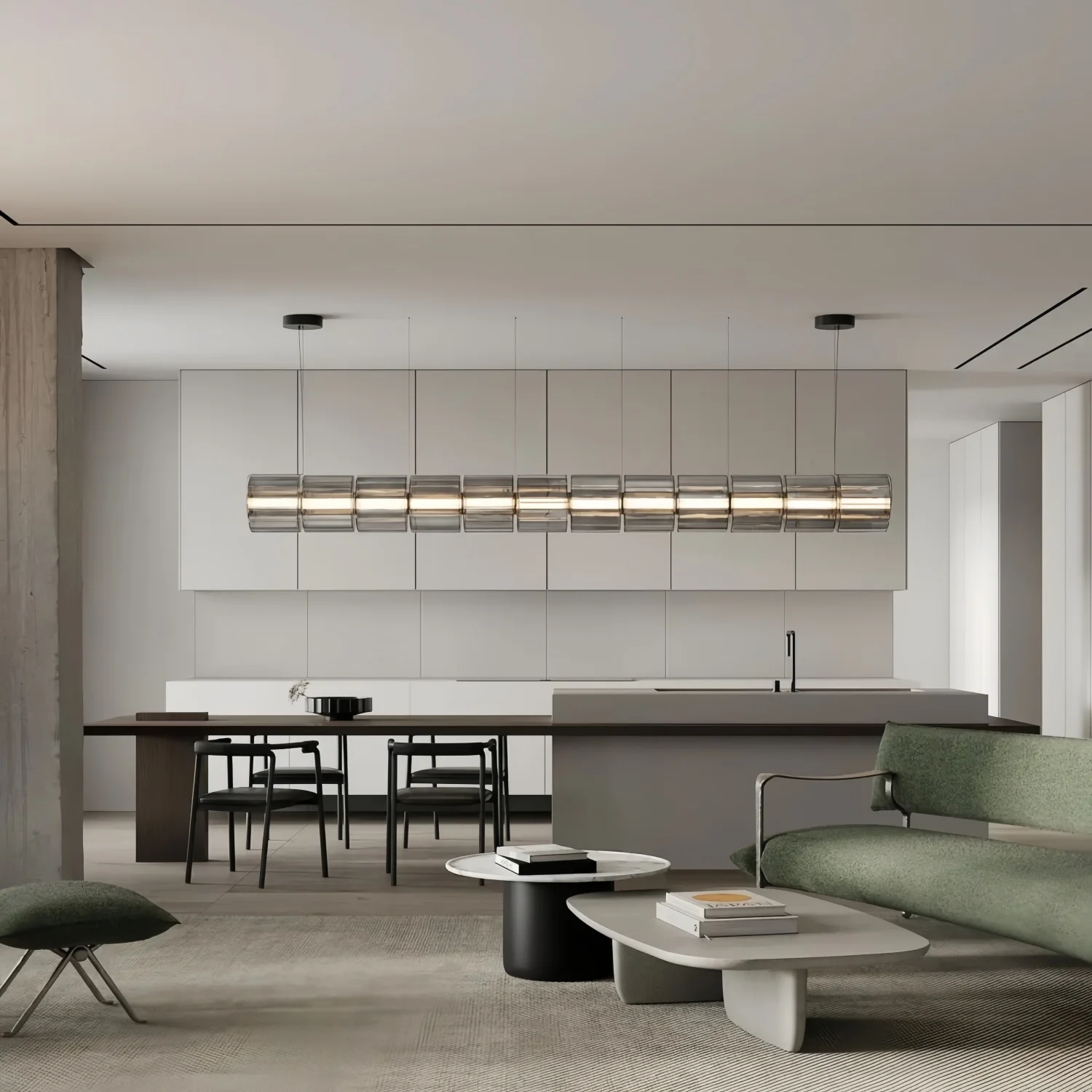 Italian Smoke Gray Long Glass Pendant Lamps Modern Led Hanging Light For Dining Living Room Bar Stairscase Restaurant Chandelier
Italian Smoke Gray Long Glass Pendant Lamps Modern Led Hanging Light For Dining Living Room Bar Stairscase Restaurant Chandelier