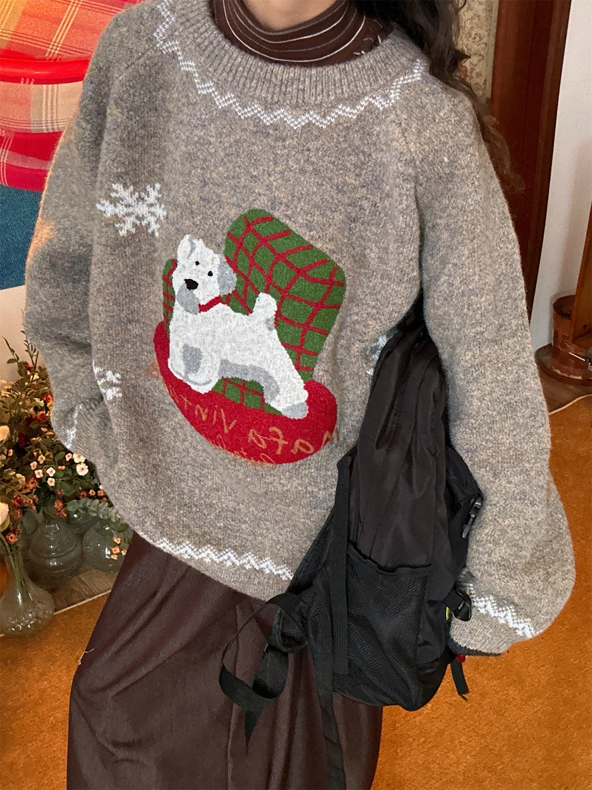 Мягкий свободный круглый свитер Ne C2 Little Dog Snowflake ex American Retro, осенне-зимний удобный ленивый топ для женщин и мужчин
Мягкий свободный круглый свитер Ne C2 Little Dog Snowflake ex American Retro, осенне-зимний удобный ленивый топ для женщин и мужчин