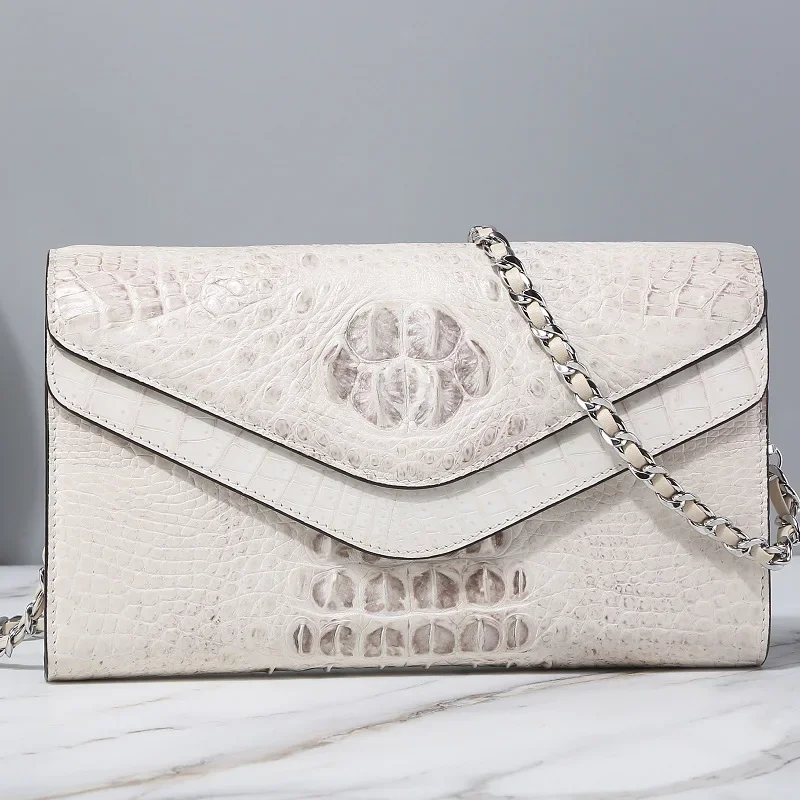Designer White Alligator Print Leather Messenger Bag 2025 Trendy Chain Shoulder Bag Luxury Women's Fashion Handbag
Designer White Alligator Print Leather Messenger Bag 2025 Trendy Chain Shoulder Bag Luxury Women's Fashion Handbag
