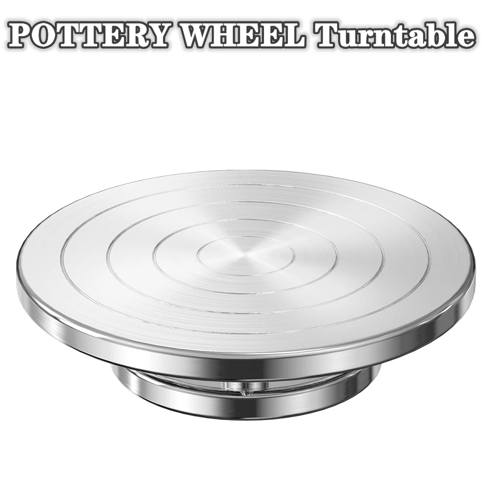 Double-Sided Clay Tools, Cake Turntable, Sculpture Ceramics Cake Stand 11-15CM Aluminum Pottery Wheel, DIY Pottery Turntable
Double-Sided Clay Tools, Cake Turntable, Sculpture Ceramics Cake Stand 11-15CM Aluminum Pottery Wheel, DIY Pottery Turntable