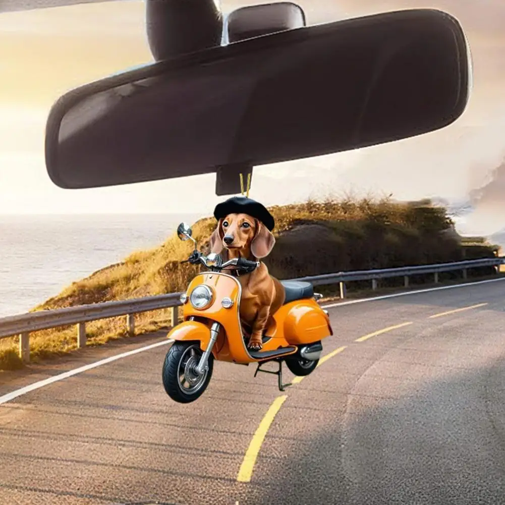 Acrylic Puppy Pendant Adorable 2d Biking Dog Car Accessories Acrylic Rearview Mirror Ornament Hanger for Cute Decor Gift for Pet
Acrylic Puppy Pendant Adorable 2d Biking Dog Car Accessories Acrylic Rearview Mirror Ornament Hanger for Cute Decor Gift for Pet