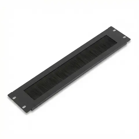 1/2PCS 1U/2U High-density Rack Mount Cable Management Panel with Brush Strip Cable Management Panel For 19-Inch Rack
